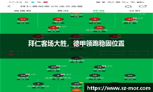 拜仁客场大胜，德甲领跑稳固位置